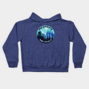 Respect the Locals Blue Kids Hoodie